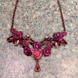 Betsy Johnson Rose Necklace